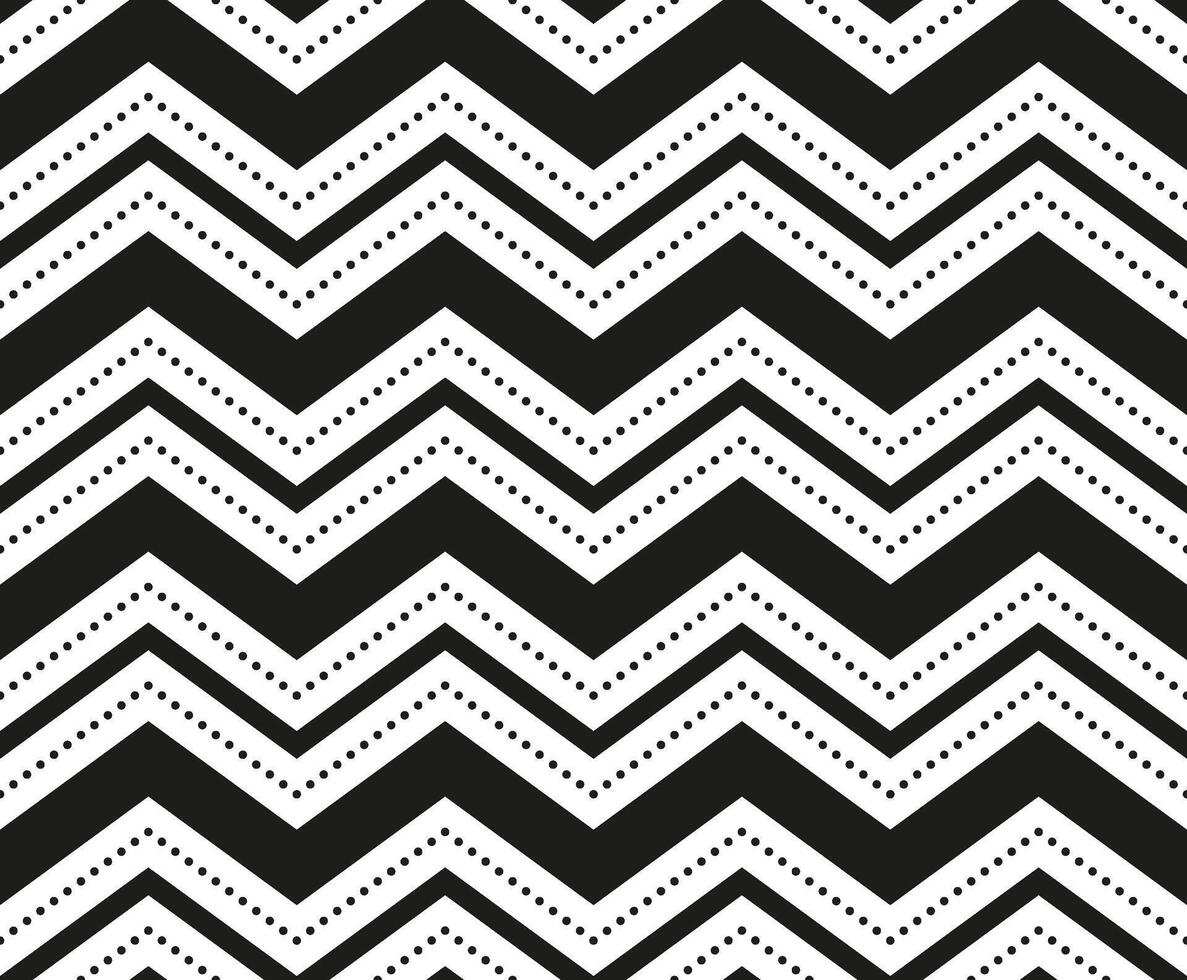 Illustration of seamless black-and-white geometric pattern vector