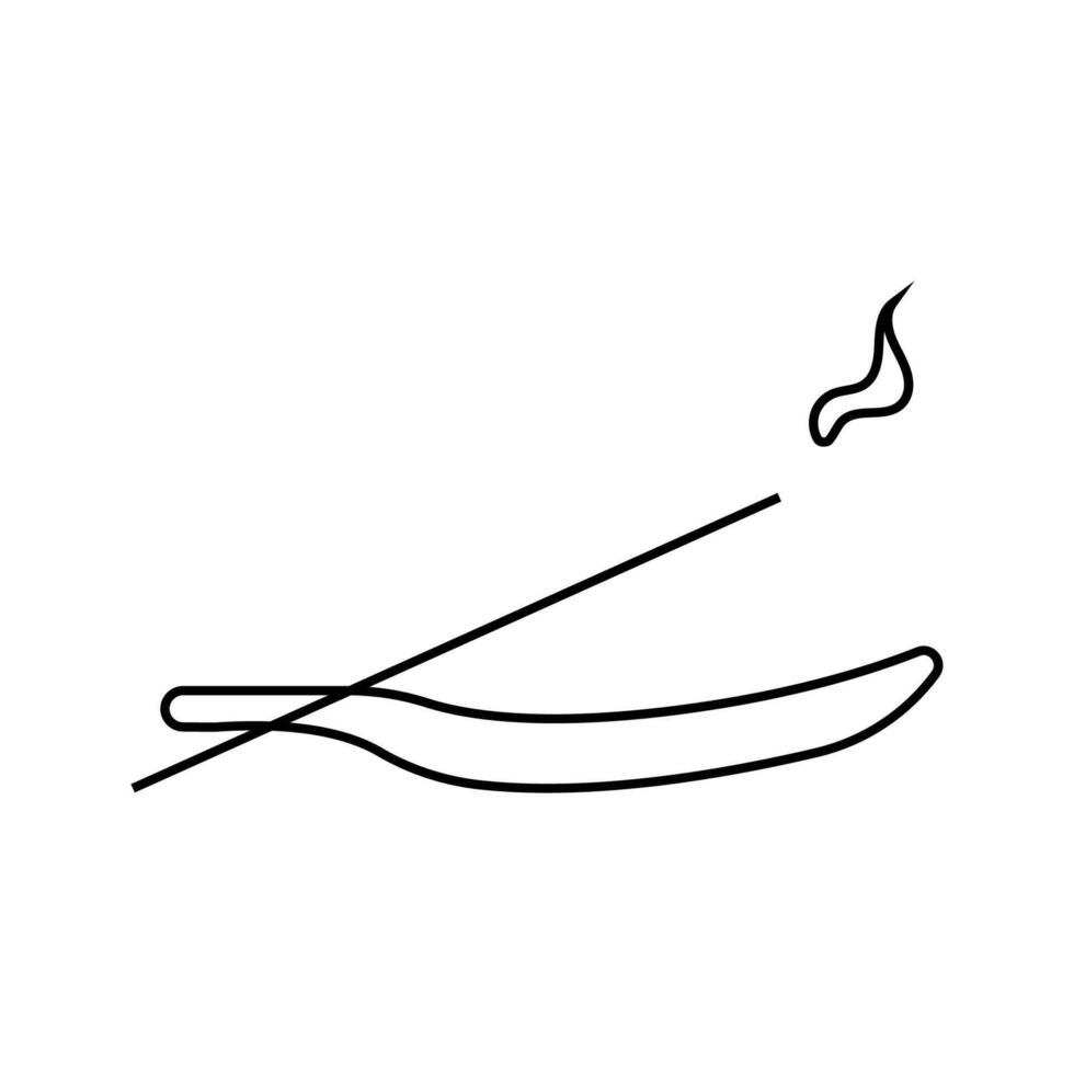 Incense in doodle style. illustration. vector