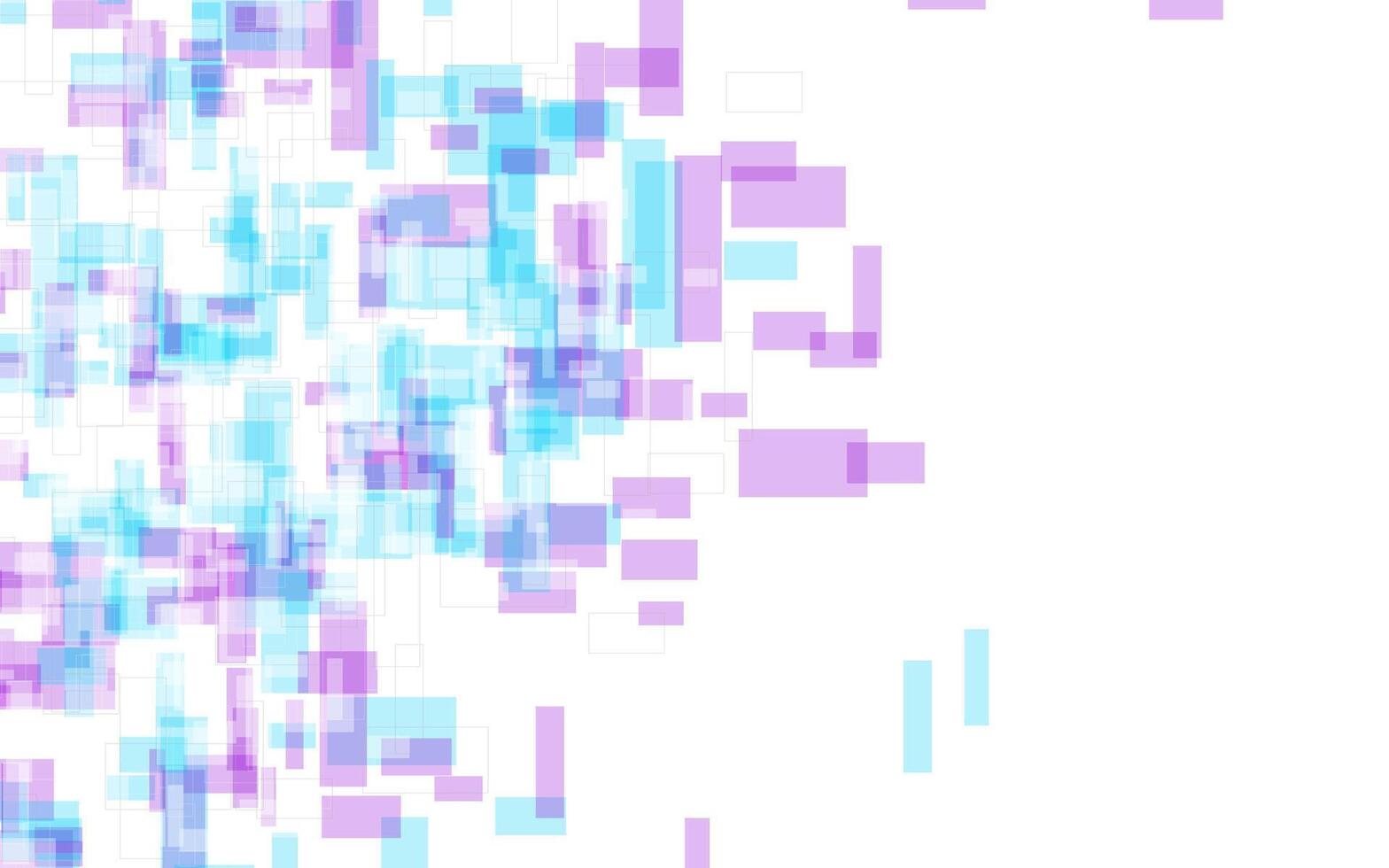 Bright blue purple abstract geometric minimal background vector