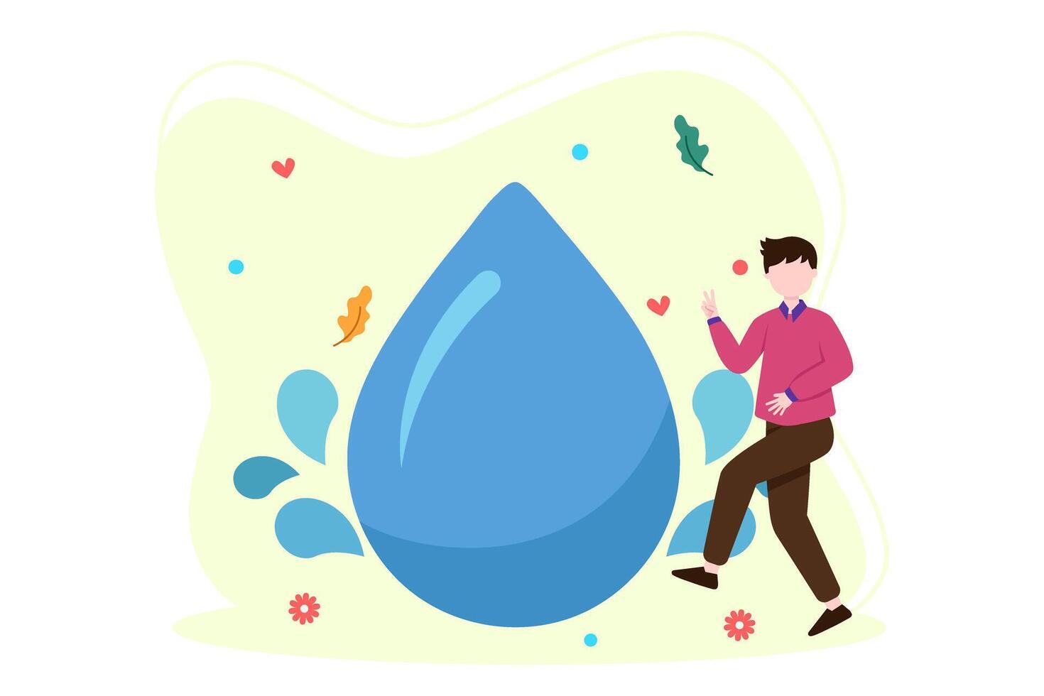 Earth Day Flat Illustration Design vector