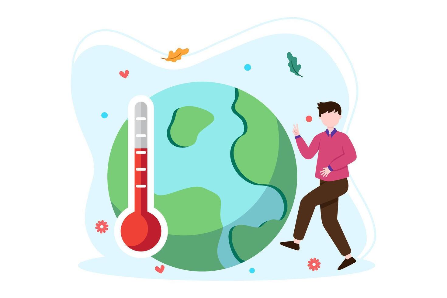 Earth Day Flat Illustration Design vector