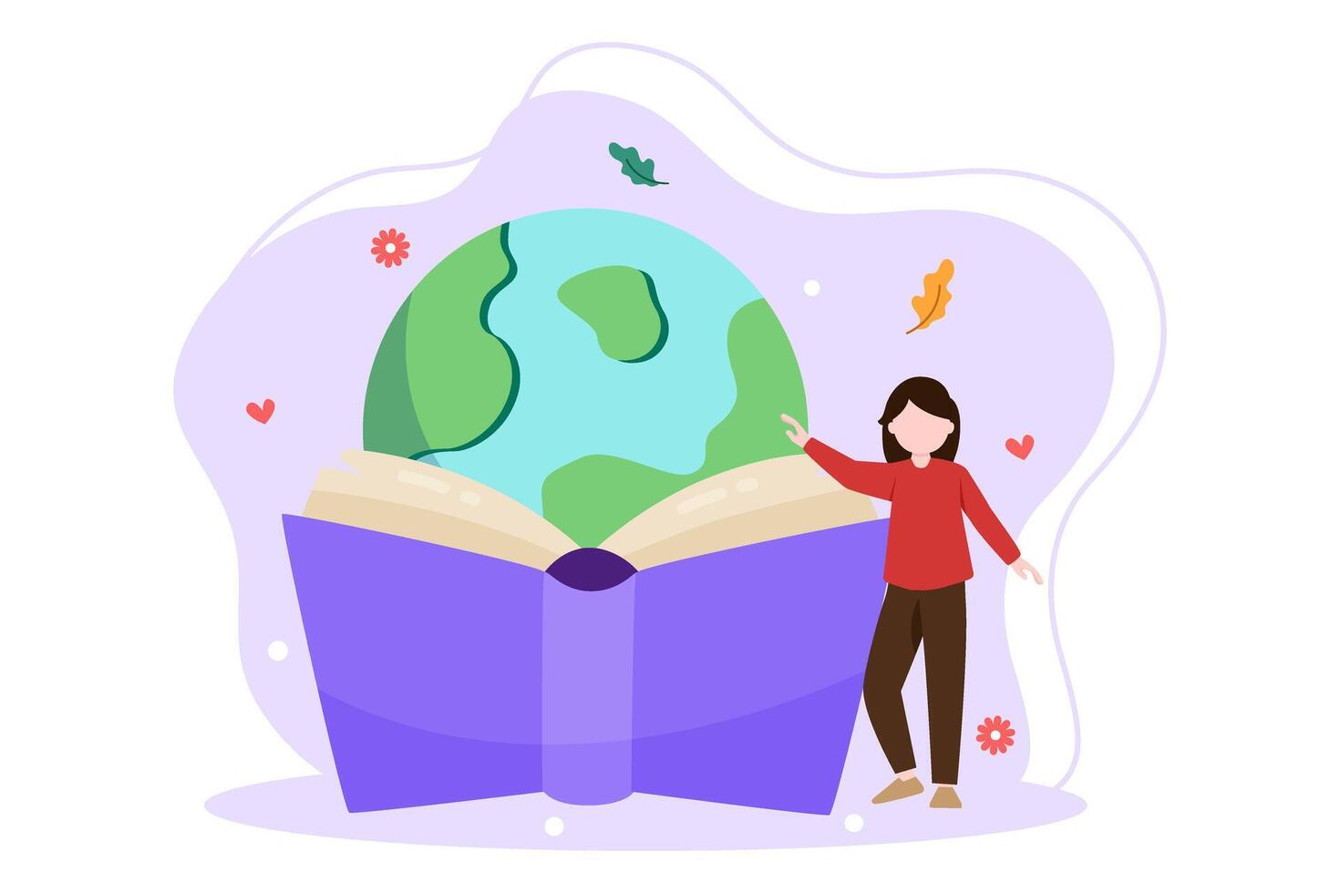 World Book Day Flat Design vector