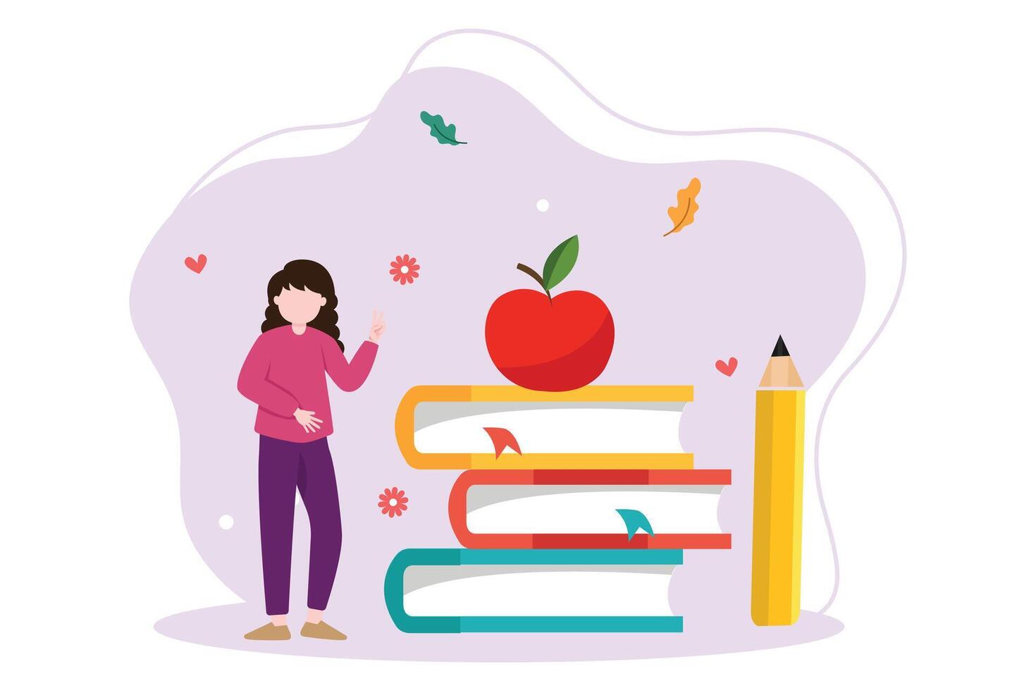 World Book Day Flat Design vector