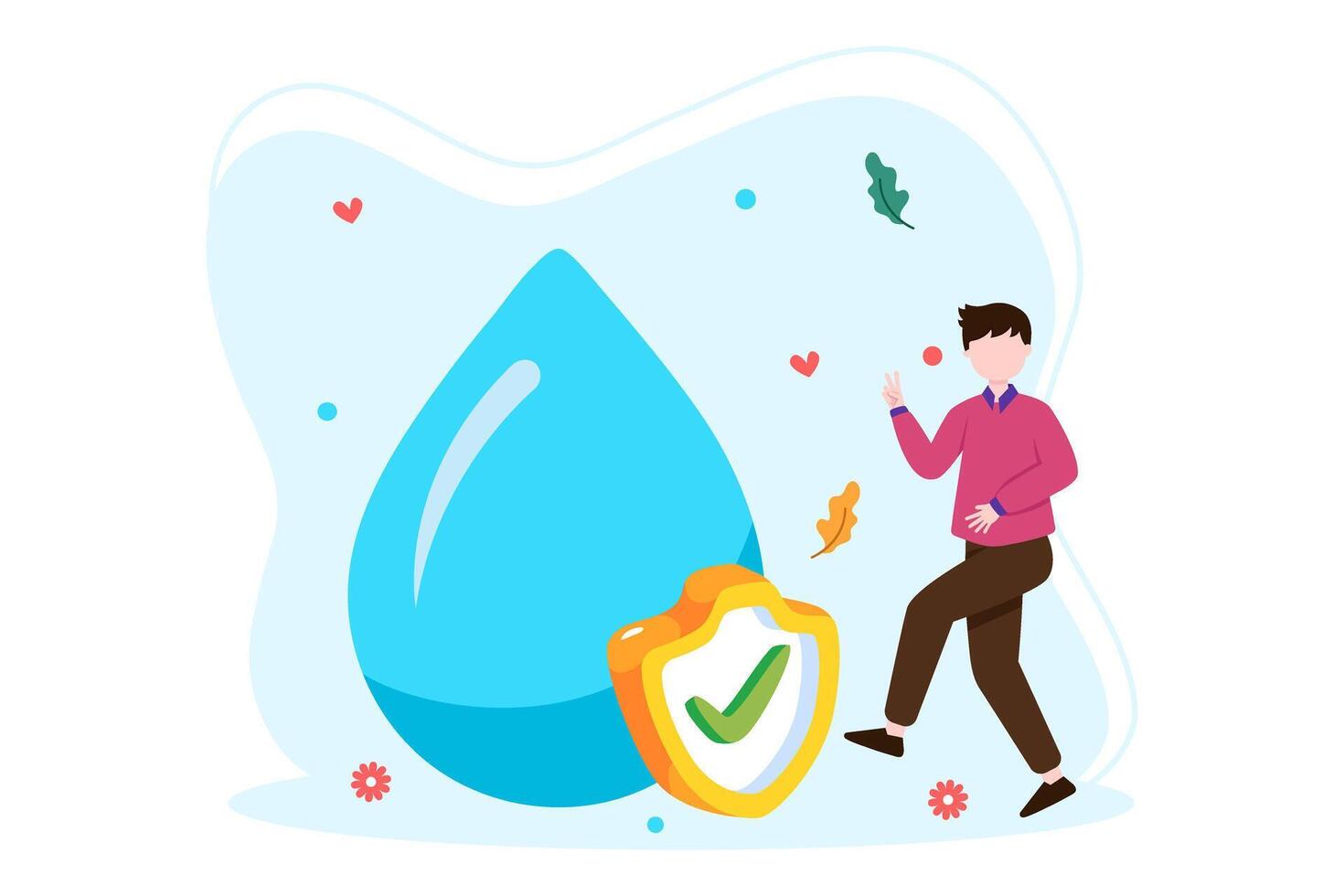 Earth Day Flat Illustration Design vector