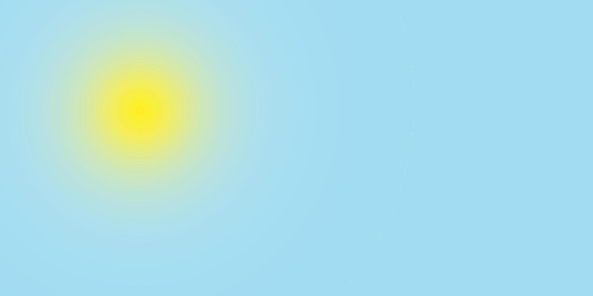 illustration of the summer solstice. Blue background with bright sun and copy space vector