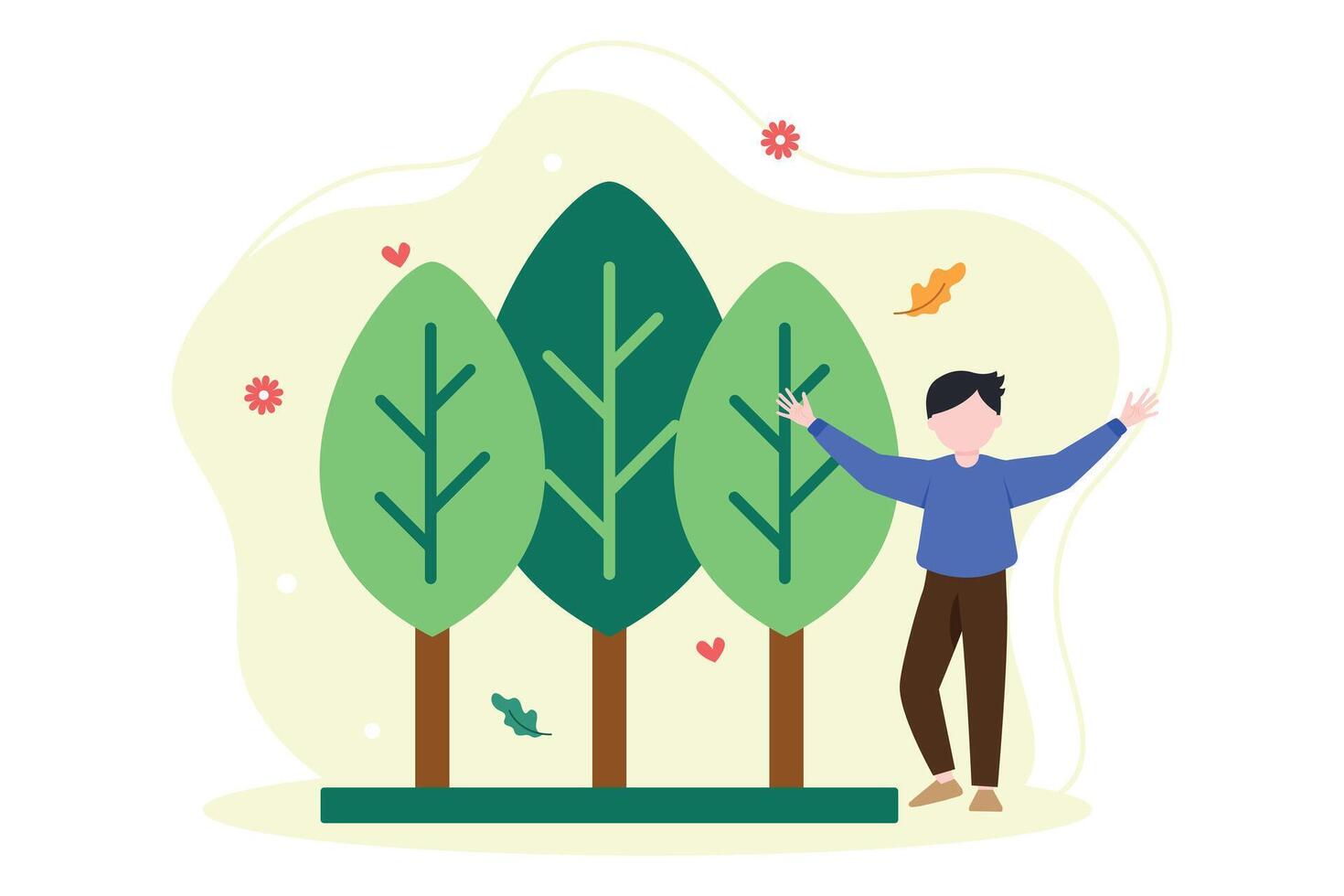 Earth Day Flat Illustration Design vector