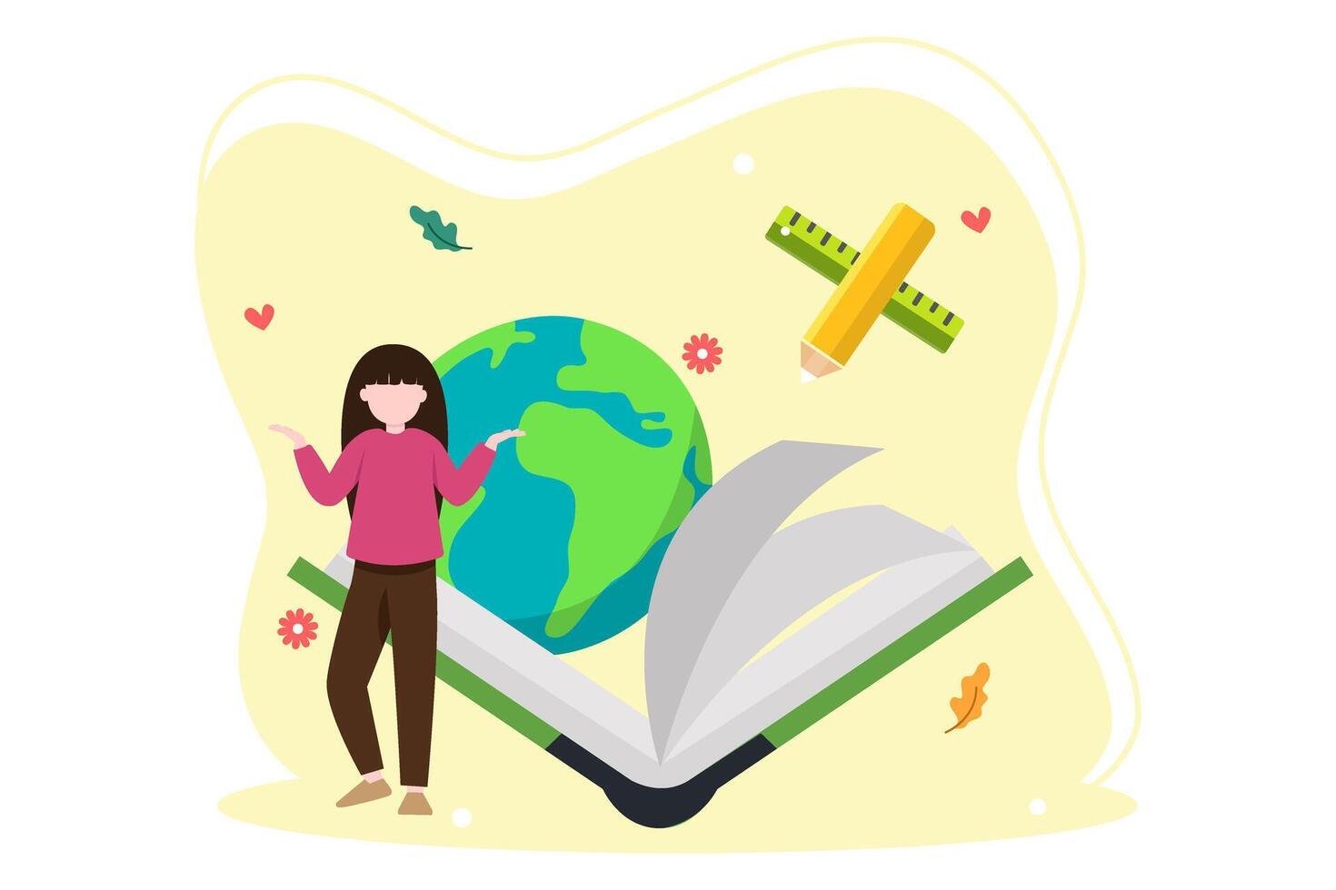 World Book Day Flat Design vector