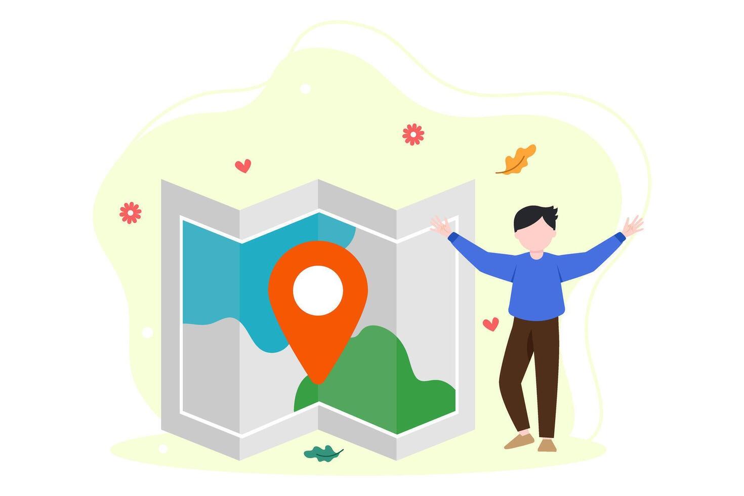 Weekend Holiday Flat Illustration Design vector