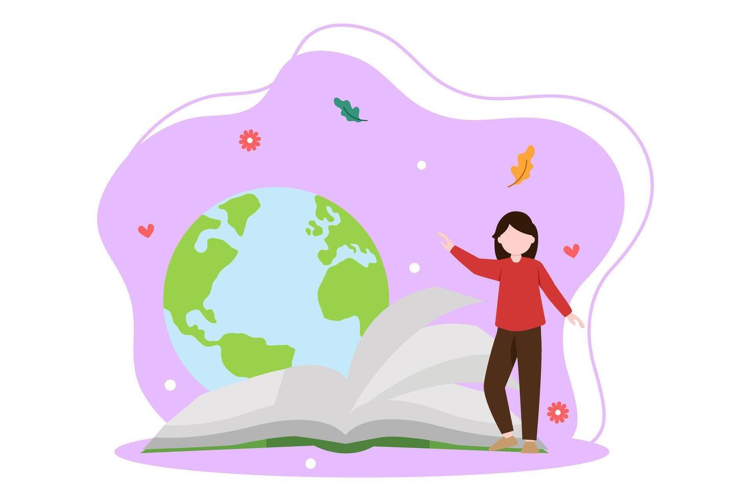 World Book Day Flat Design vector
