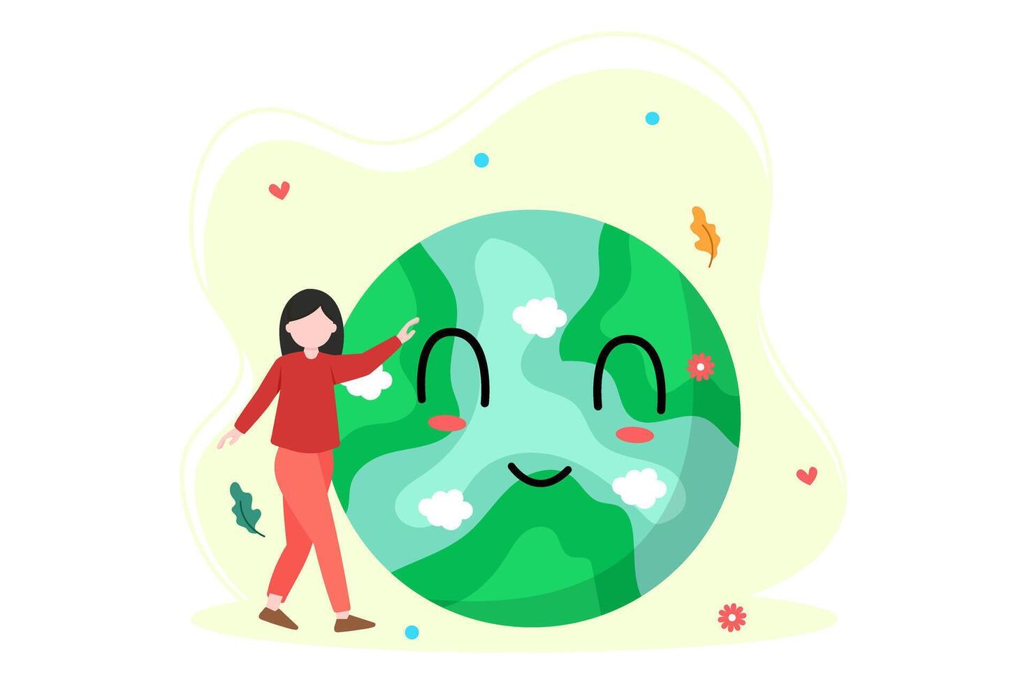 Earth Day Flat Illustration Design vector