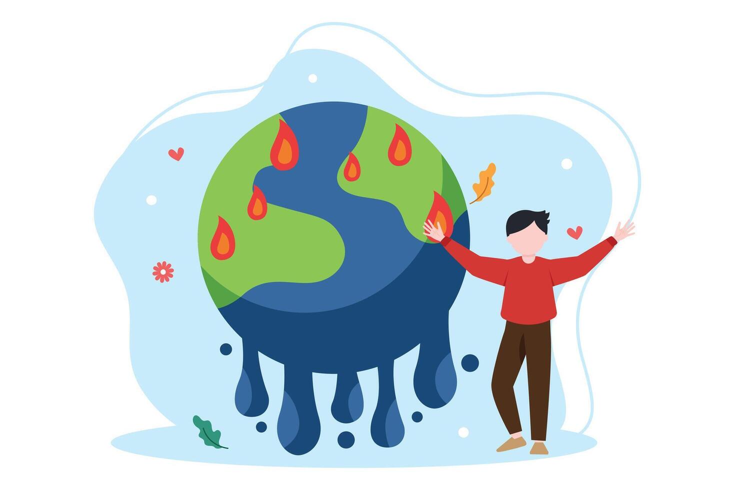 Earth Day Flat Illustration Design vector