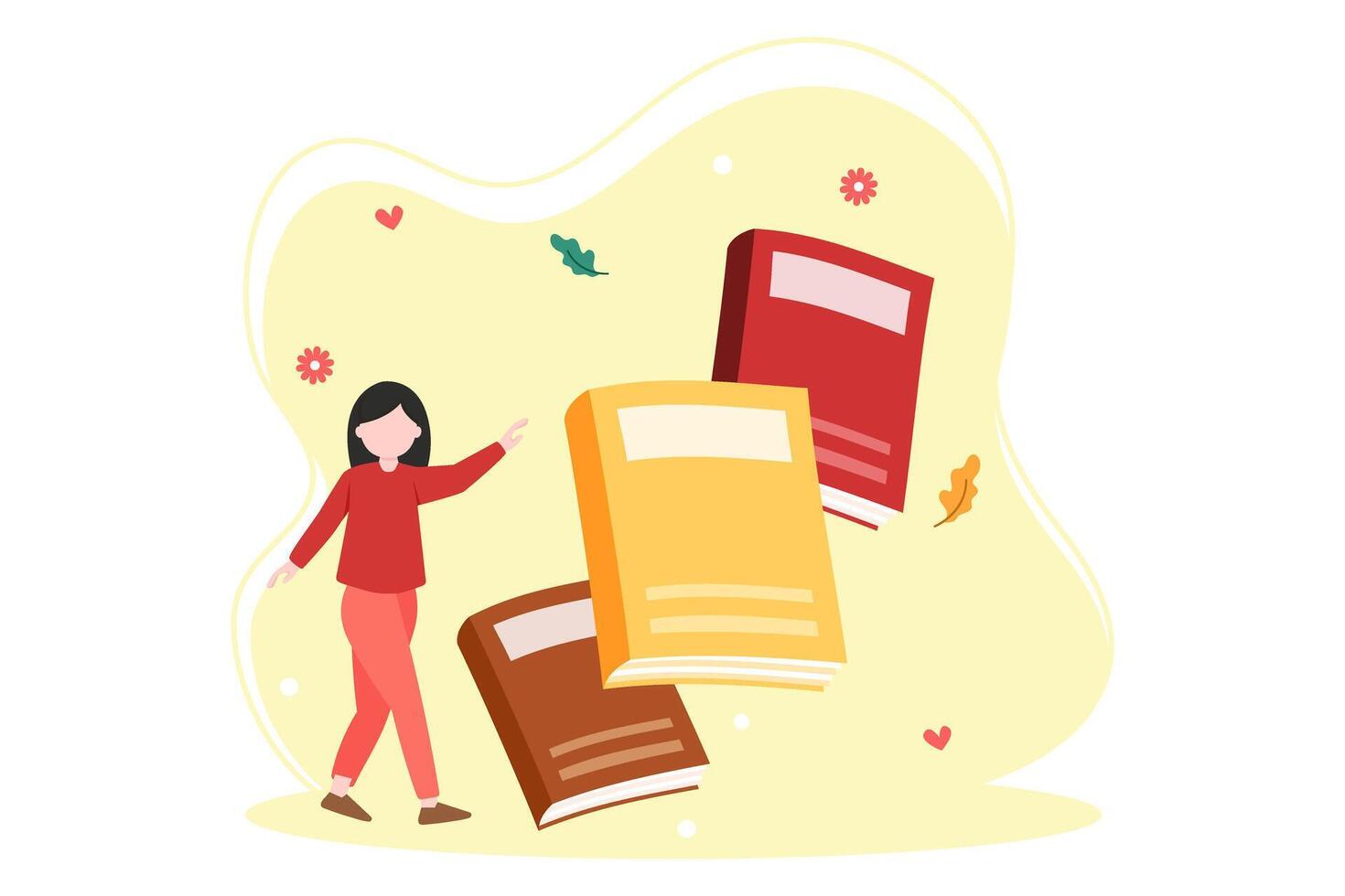 World Book Day Flat Design vector