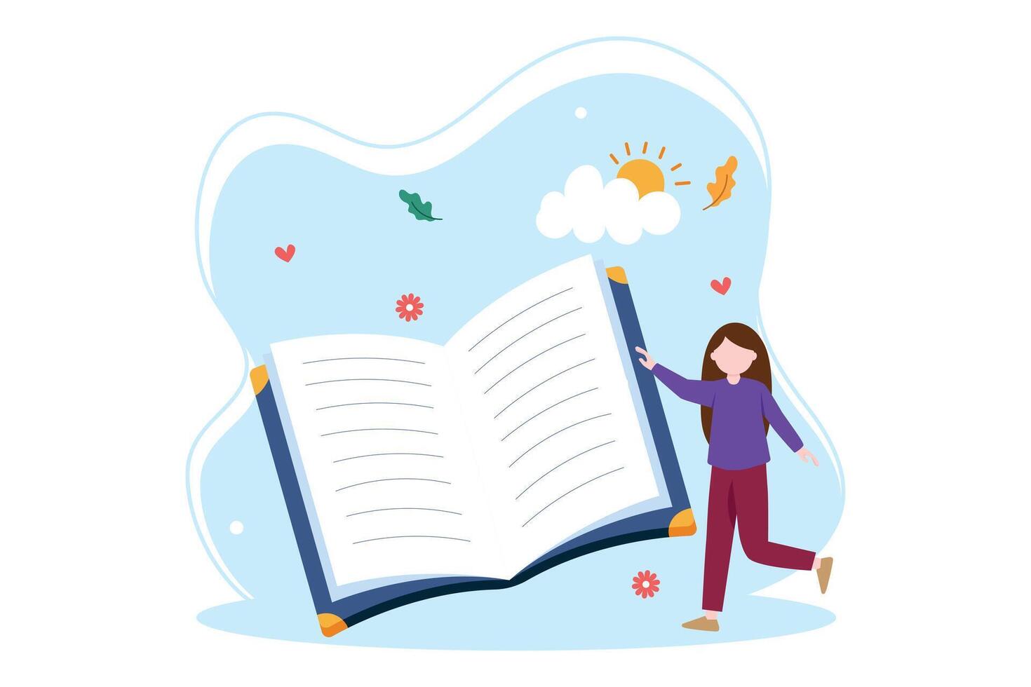 World Book Day Flat Design vector