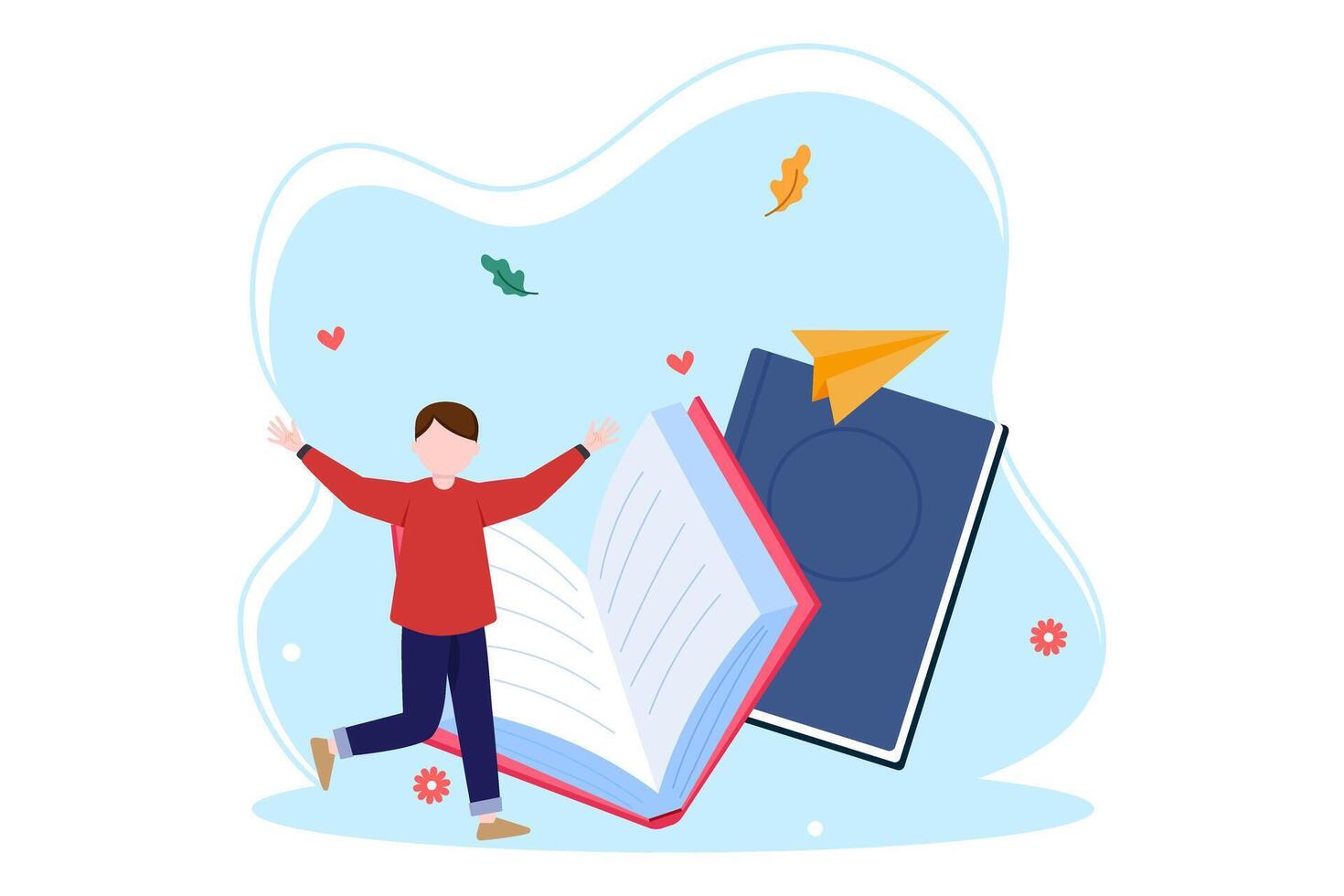World Book Day Flat Design vector