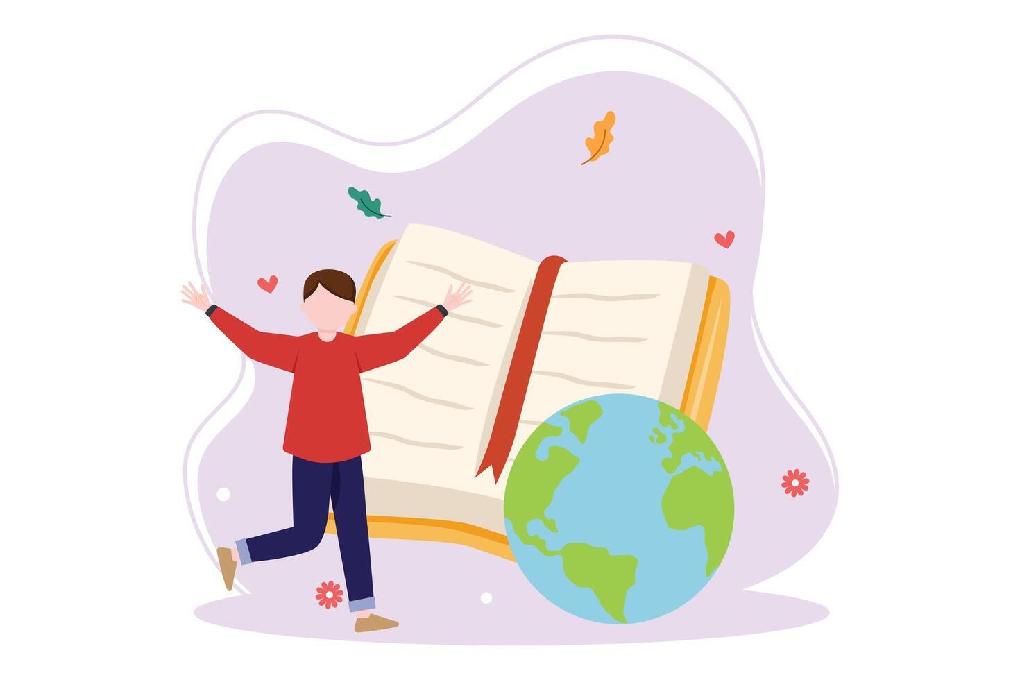 World Book Day Flat Design vector