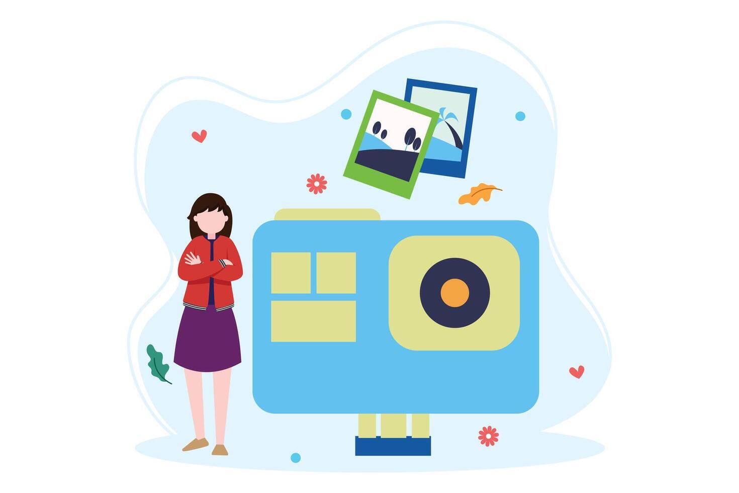 Weekend Holiday Flat Illustration Design vector