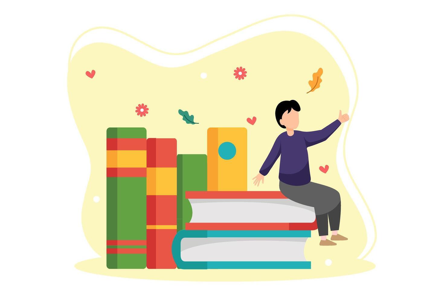World Book Day Flat Design vector