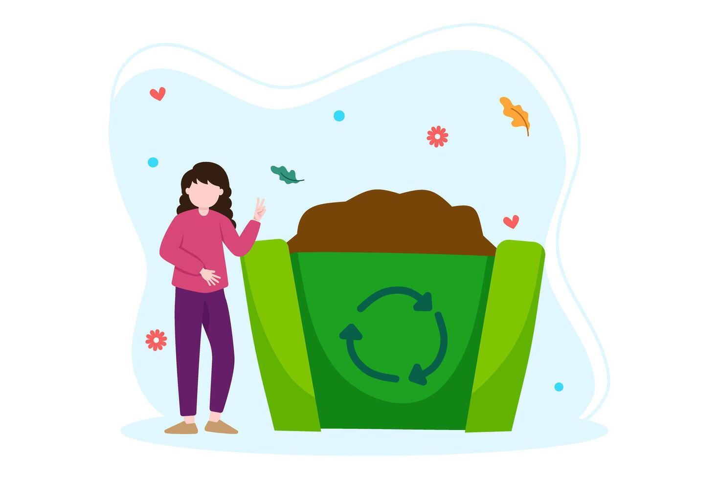 Earth Day Flat Illustration Design vector