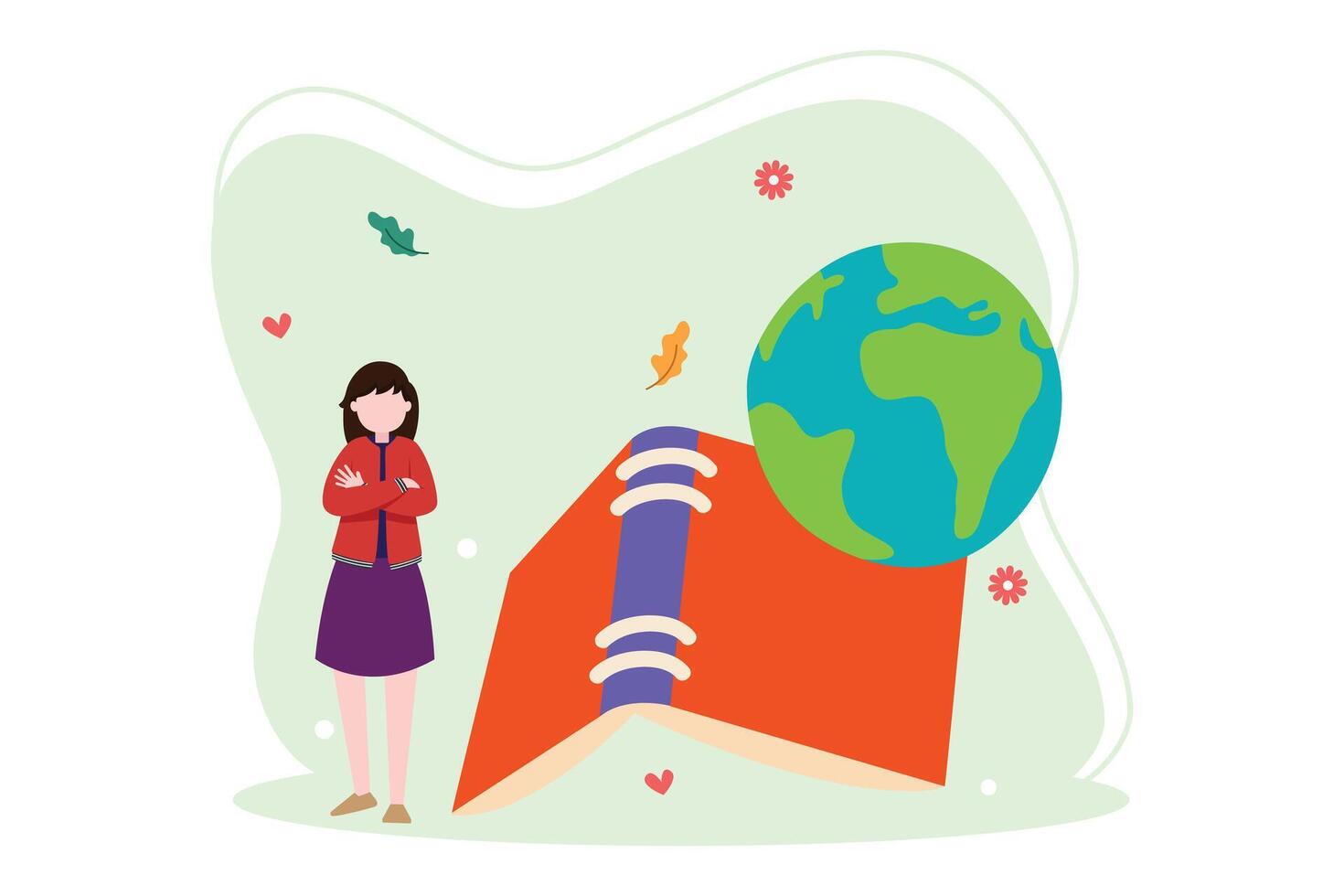 World Book Day Flat Design vector