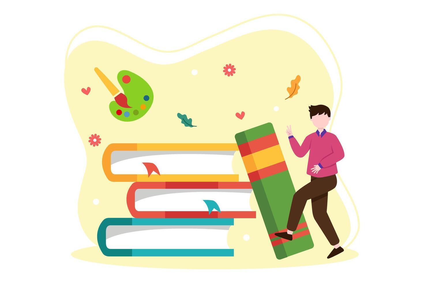 World Book Day Flat Design vector
