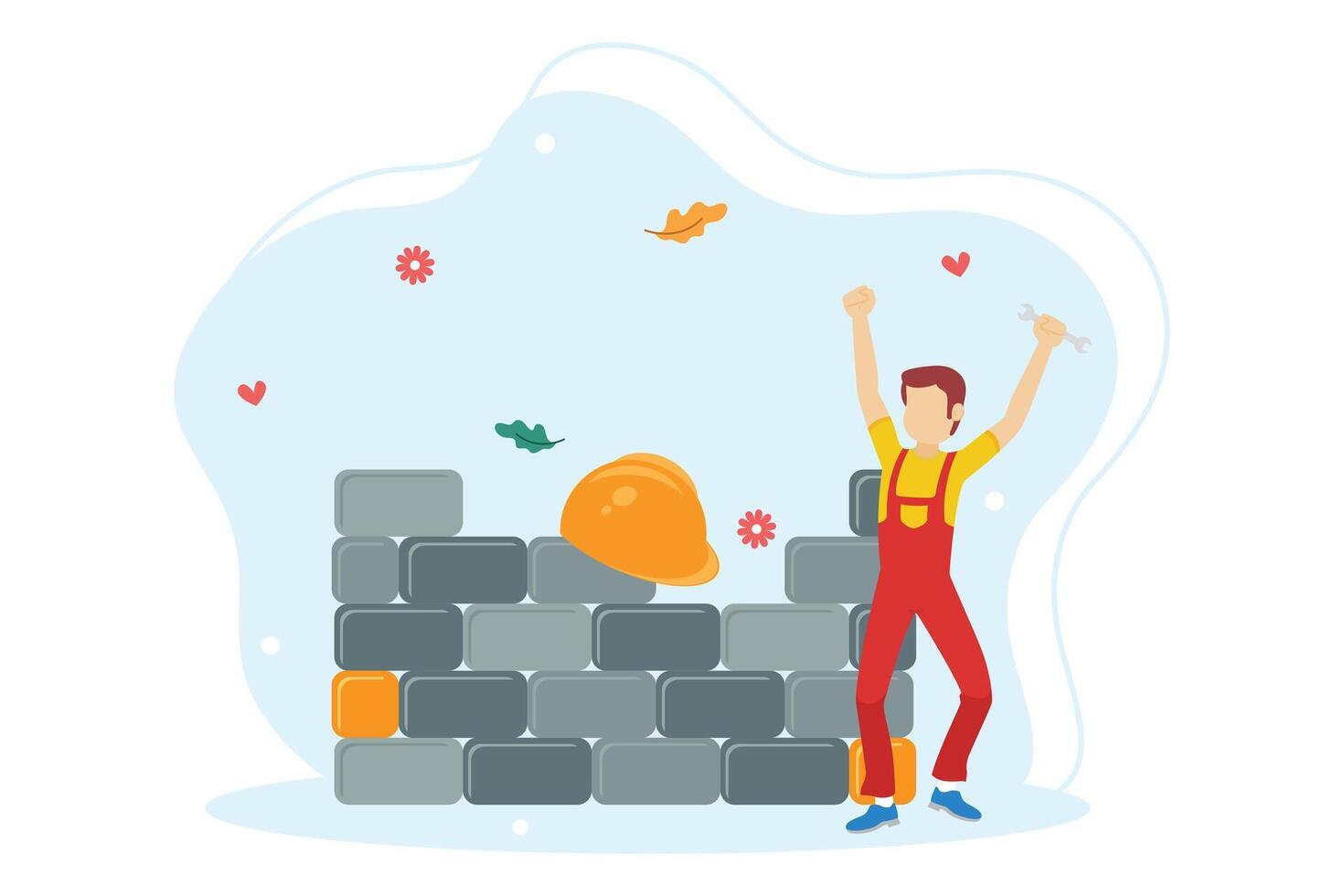 Labour Day Flat Illustration Design vector