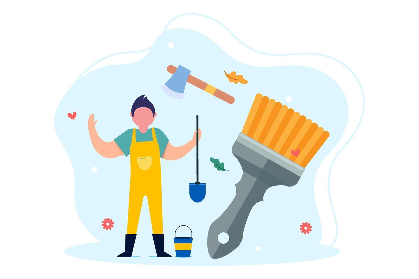 Labour Day Flat Illustration Design vector