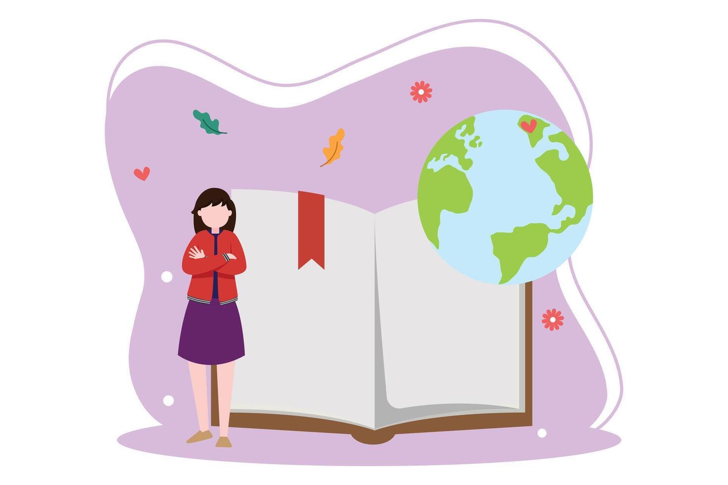 World Book Day Flat Design vector