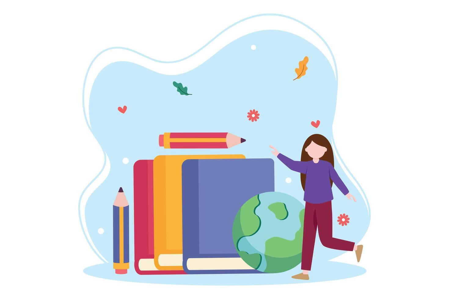 World Book Day Flat Design vector
