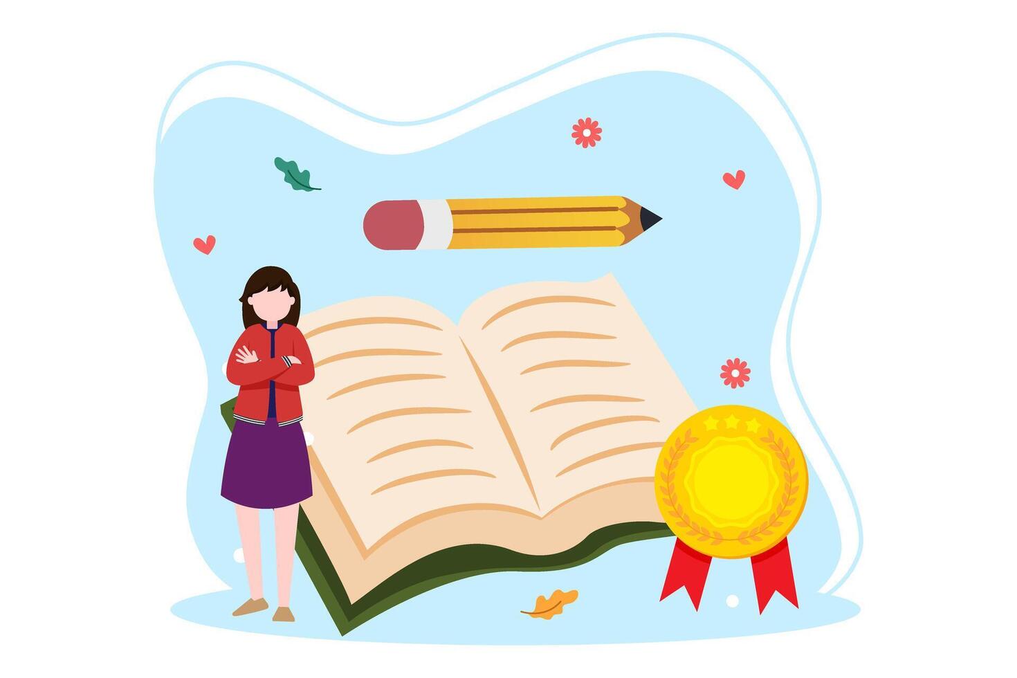 World Book Day Flat Design vector