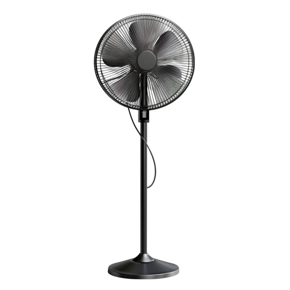 Breeze in Style Elevate Your Space with Stylish Stand Fans png