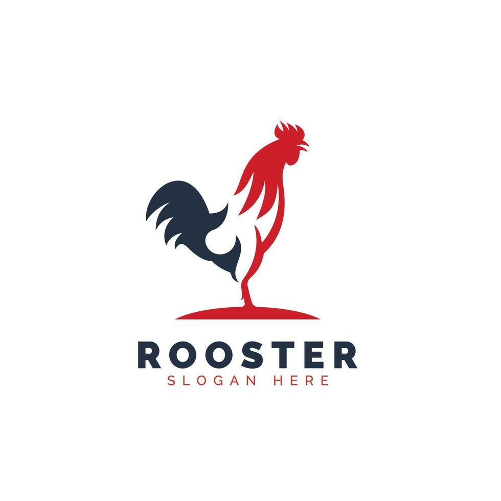 Rooster icon template design vector