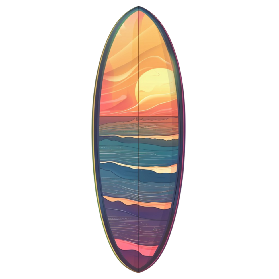 Colorful Surfboard Collection Adding a Splash of Fun to Your Beach Experience png