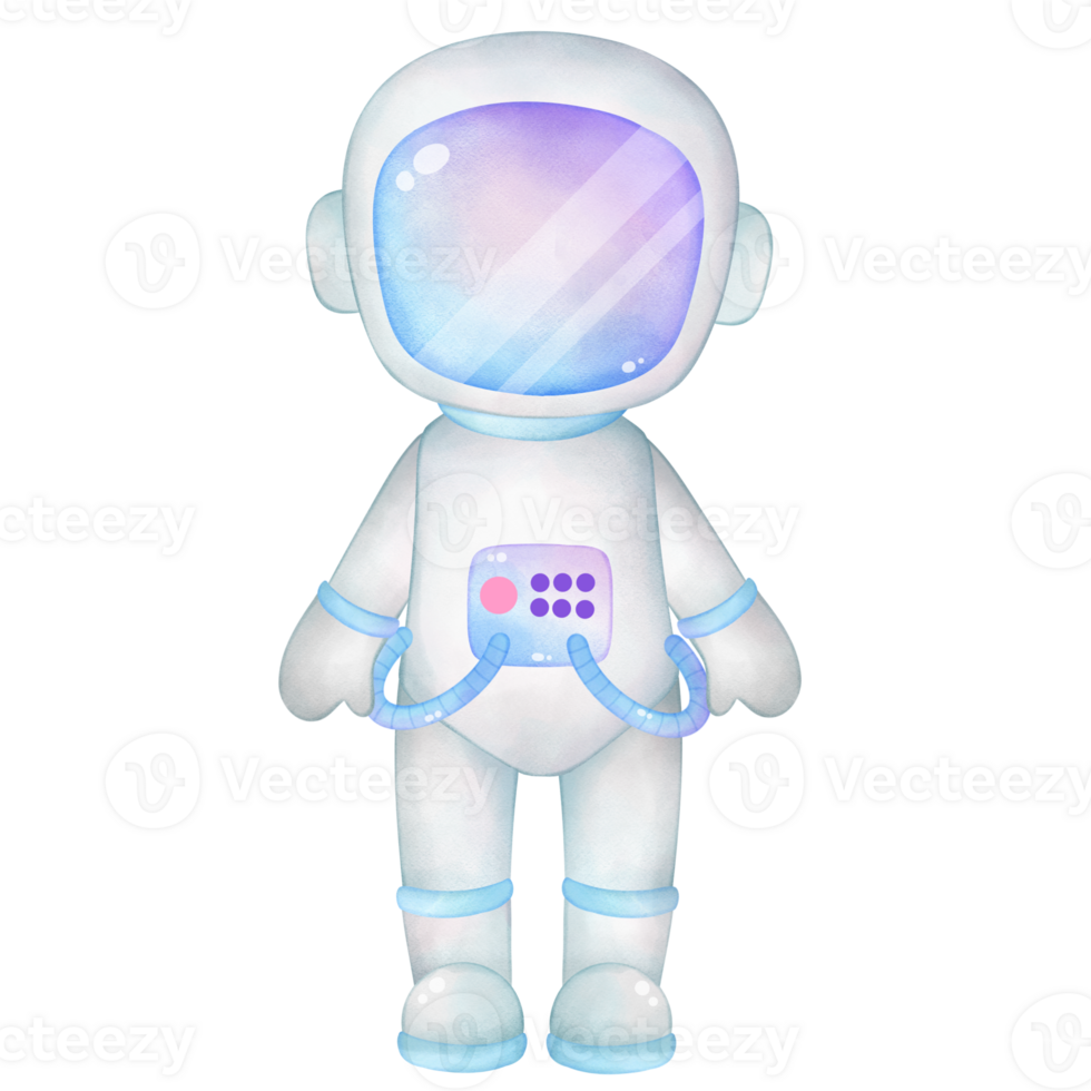 en söt pastell astronaut illustration, hand dragen astronaut ClipArt png