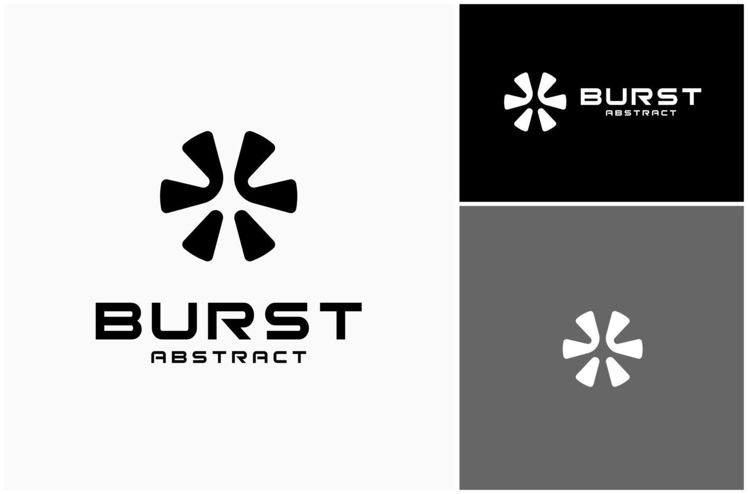 Abstract Burst Blast Explosion Light Spark Firework Simple Modern Logo Design Illustration vector