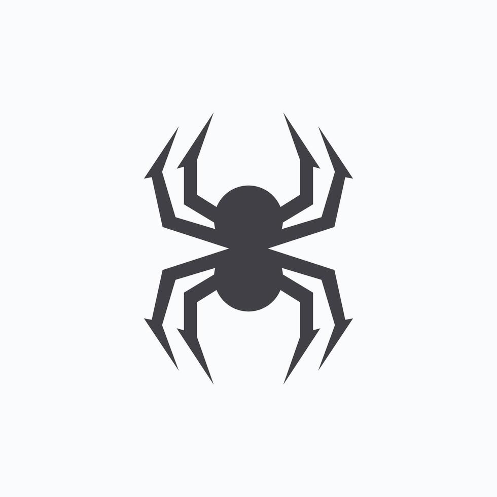 Spider logo template and icon vector