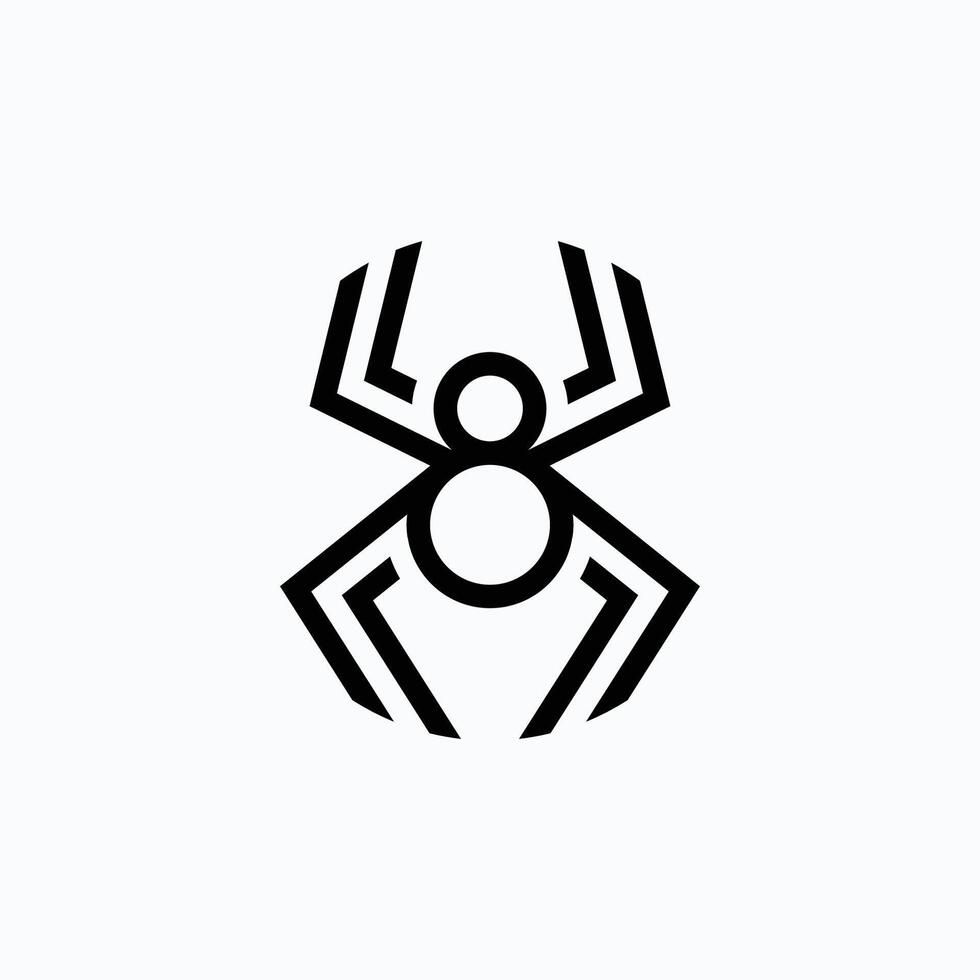 Spider logo template and icon vector