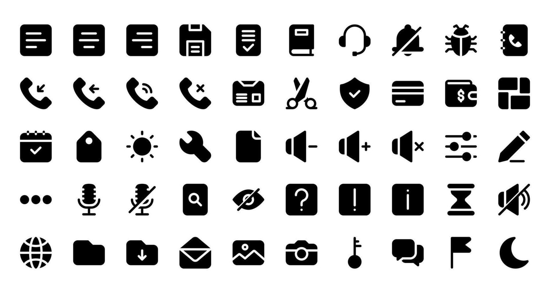 User Interface Icon Set vector