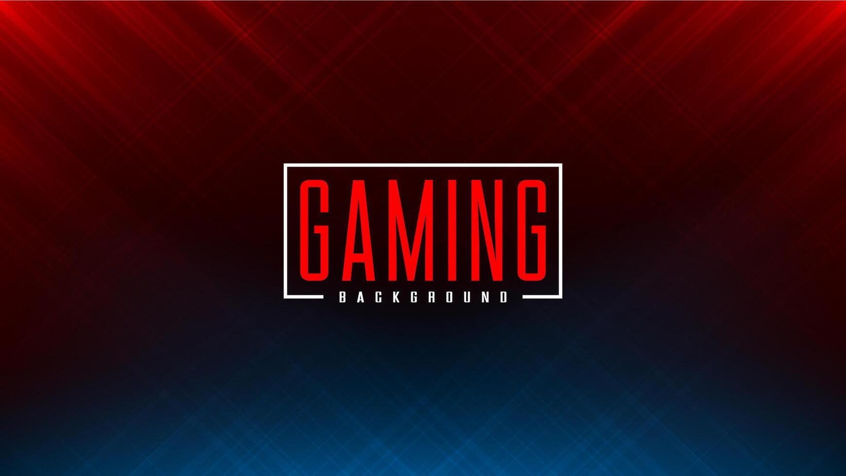Cyber Sport banner, Esports abstract background. games. GAMING Title on red blue gradient background with light rays. Design for Esport events. Cyber Sport concept. vector