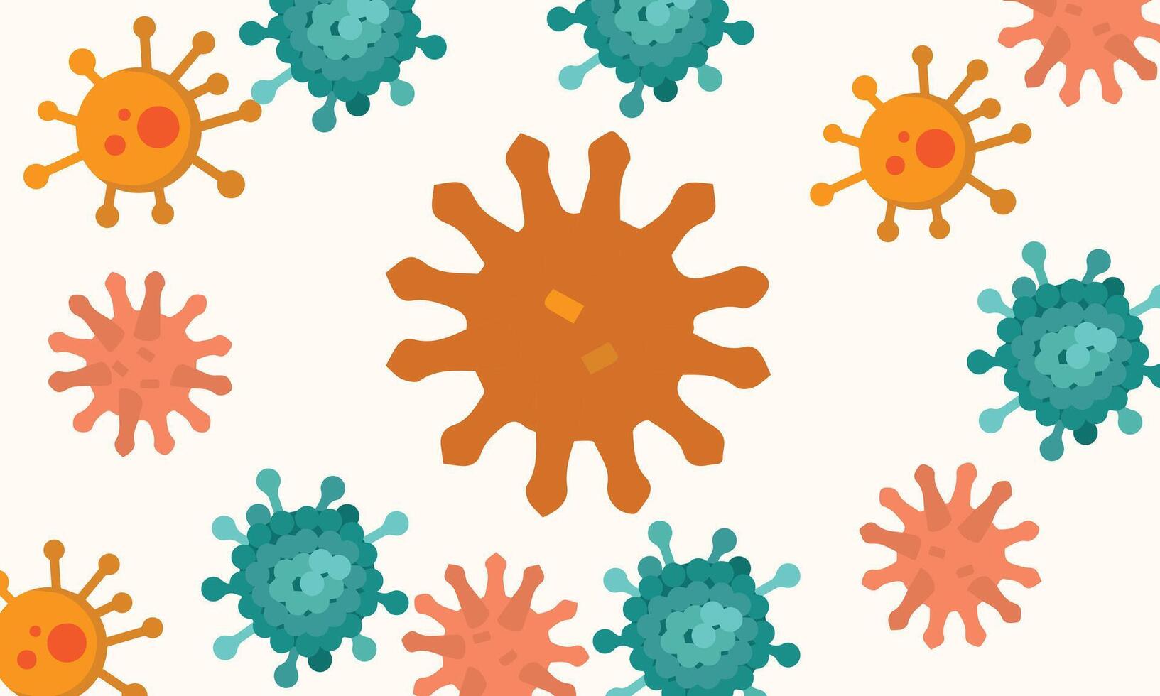 conjunto de diferente virus, diferente colores y tamaños concepto de mundo hepatitis día en 28 julio. vector