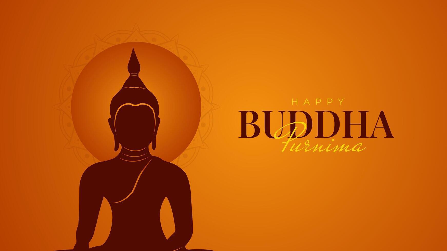 Buddha Purnima, Buddha Jayanti, Happy Vesak Day Social Media Poster vector