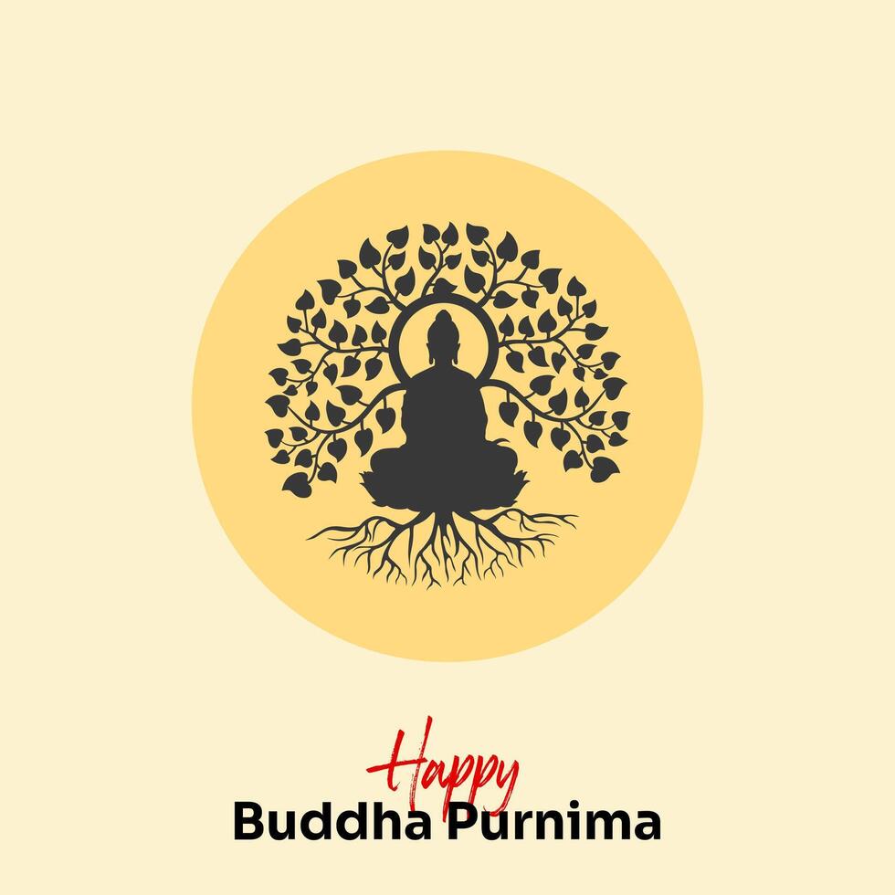 Buddha Purnima, Buddha Jayanti, Happy Vesak Day Social Media Poster vector