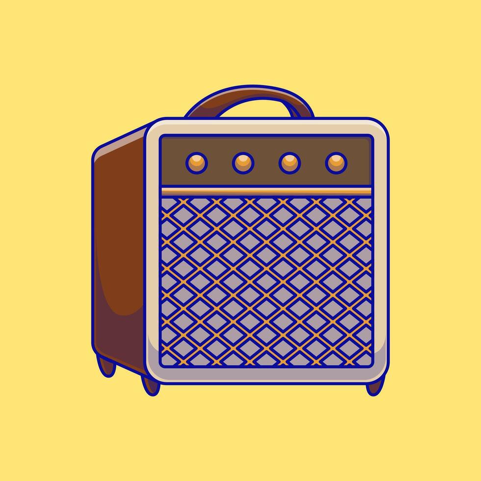 Sound System Speaker Cartoon Icons Illustration. Flat Cartoon Concept. Suitable for any creative project. vector