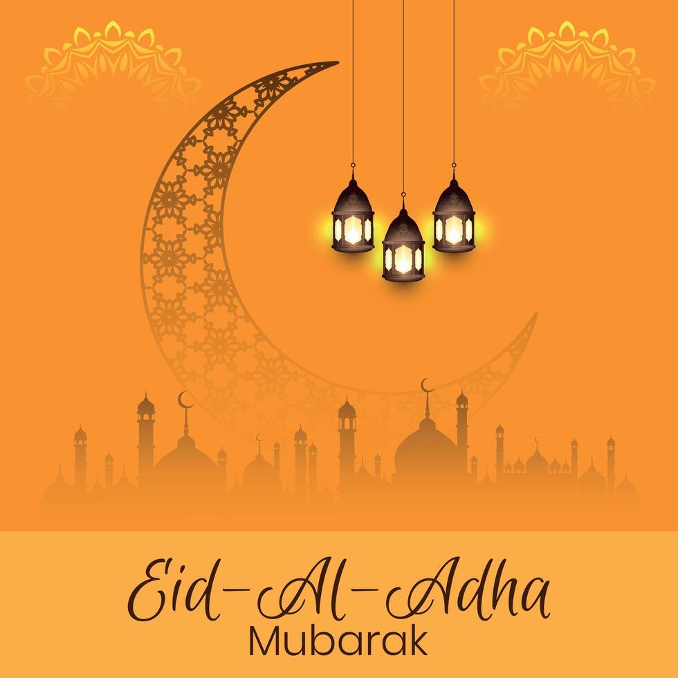 eid Alabama adha Mubarak islámico festival celebracion antecedentes vector