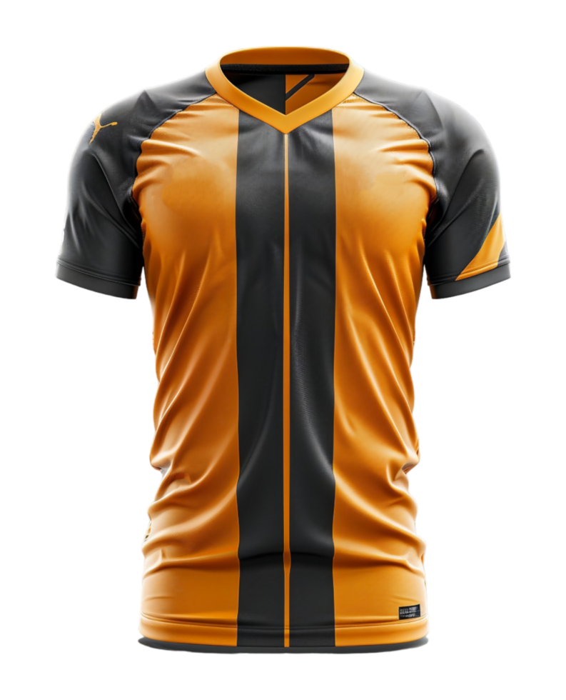 voetbal Jersey mockup sjabloon met voorkant visie, gegenereerd ai png