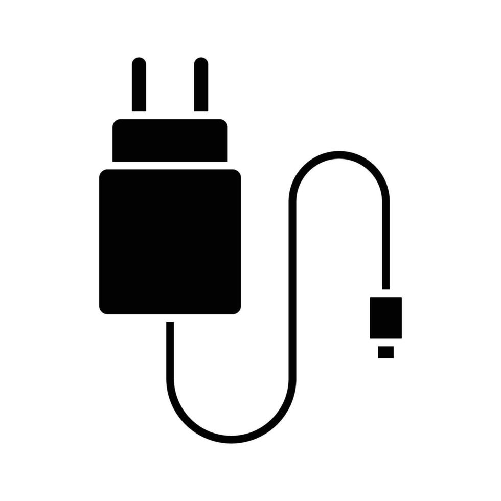 teléfono cargador icono diseño modelo sencillo y limpiar vector