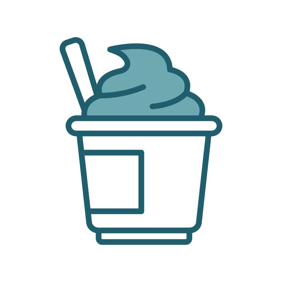 yogurt icon simple and clean vector