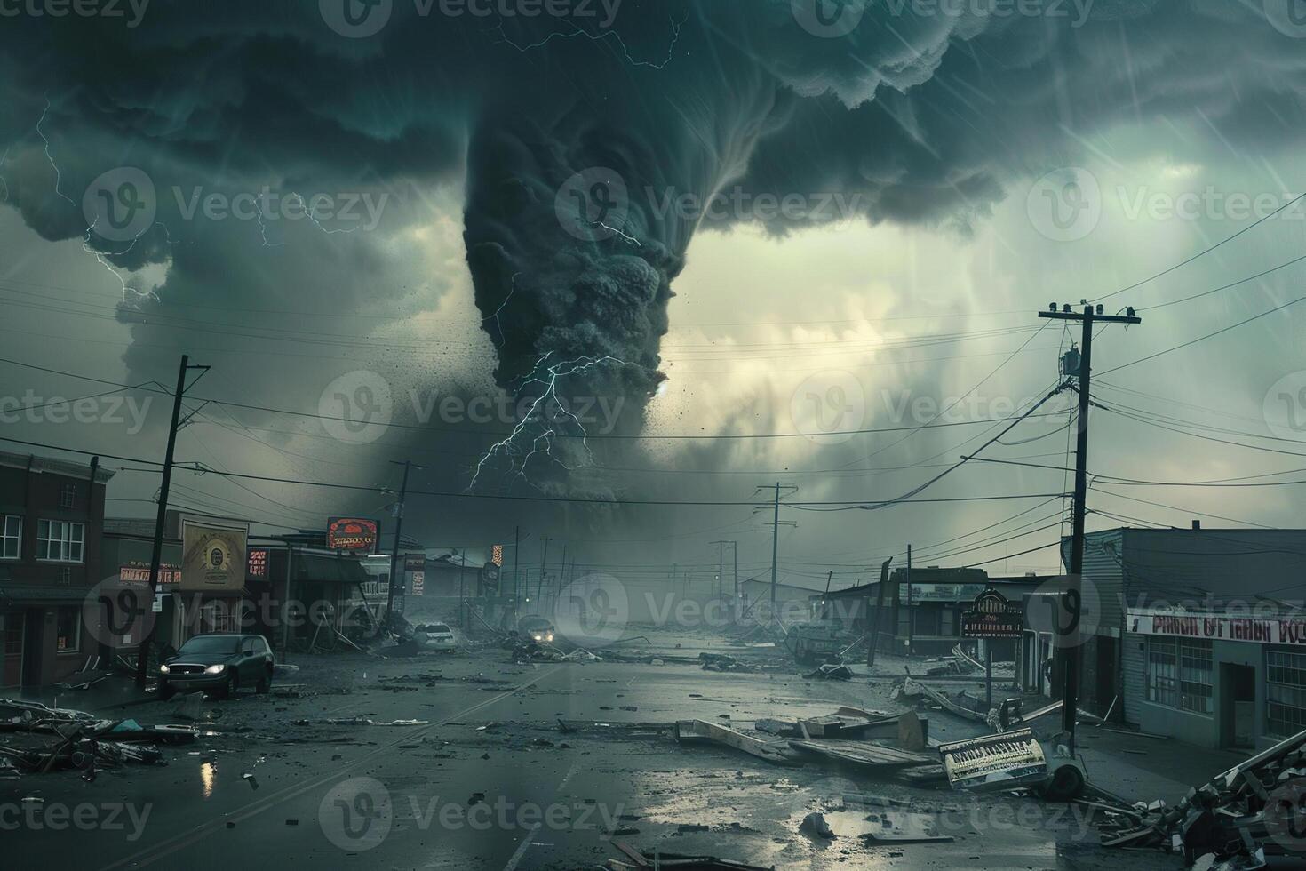 de miedo ominoso enorme huracán tornado, apocalíptico dramático antecedentes foto