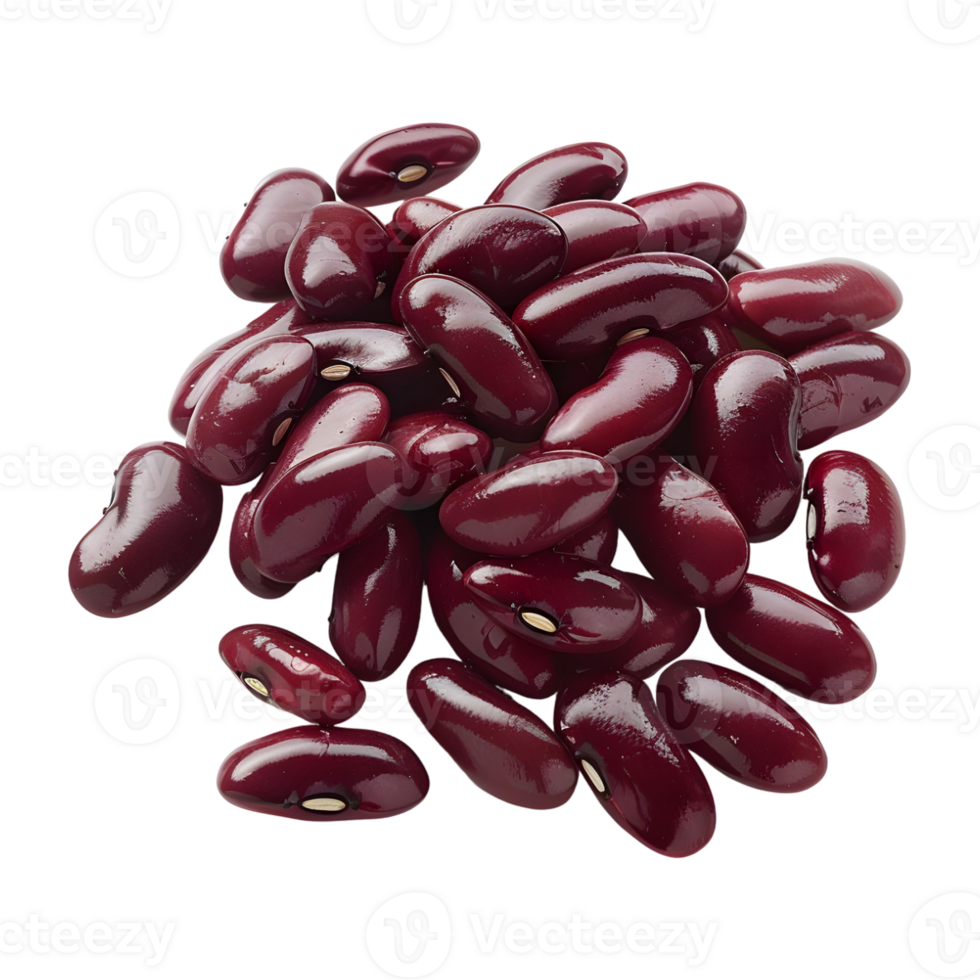 3D Rendering of a Red Beans Transparent Background png