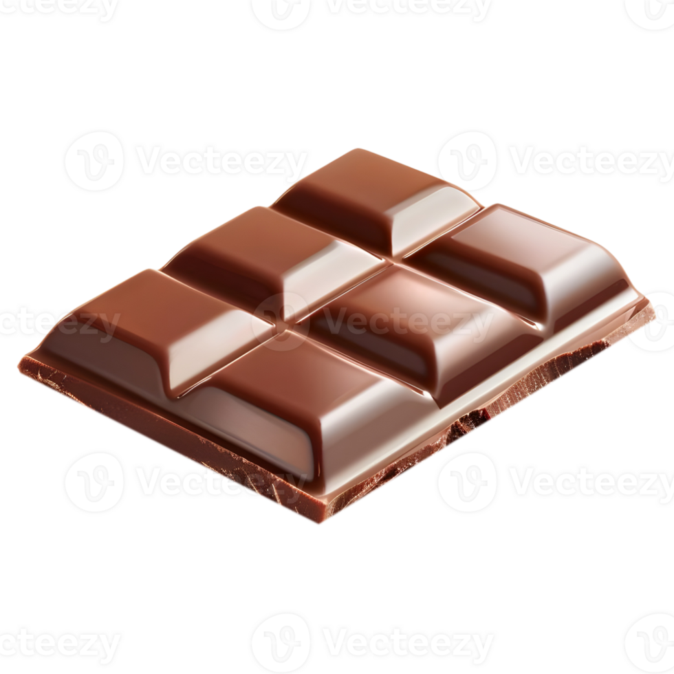3D Rendering of a Plain Chocolate Transparent Background png
