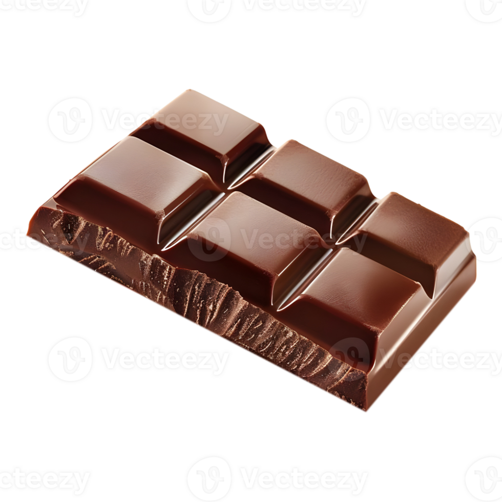 3D Rendering of a Plain Chocolate Transparent Background png